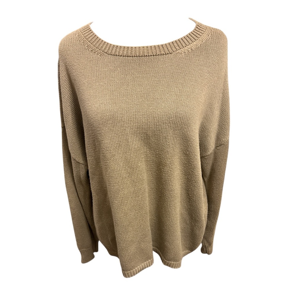 Women's dolman sleeve Organic cotton knit Sweater